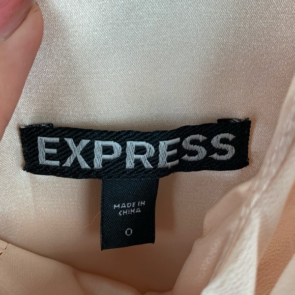 Express Ruched Color block mini dress sz 0 - Picture 8 of 10